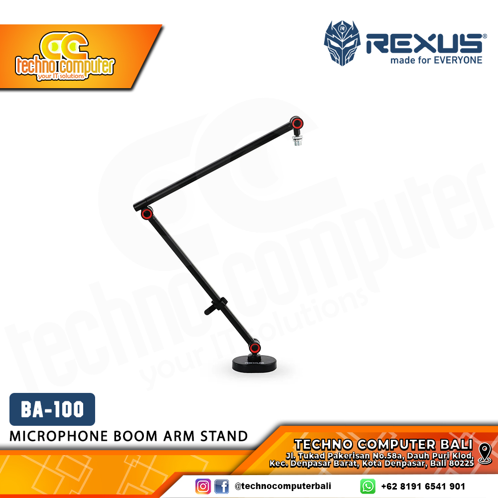 REXUS BOOM ARM STAND BA-100 - Microphone Stand Boom Arm