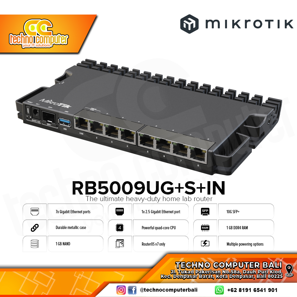 MIKROTIK ROUTER RB5009UG+S+IN