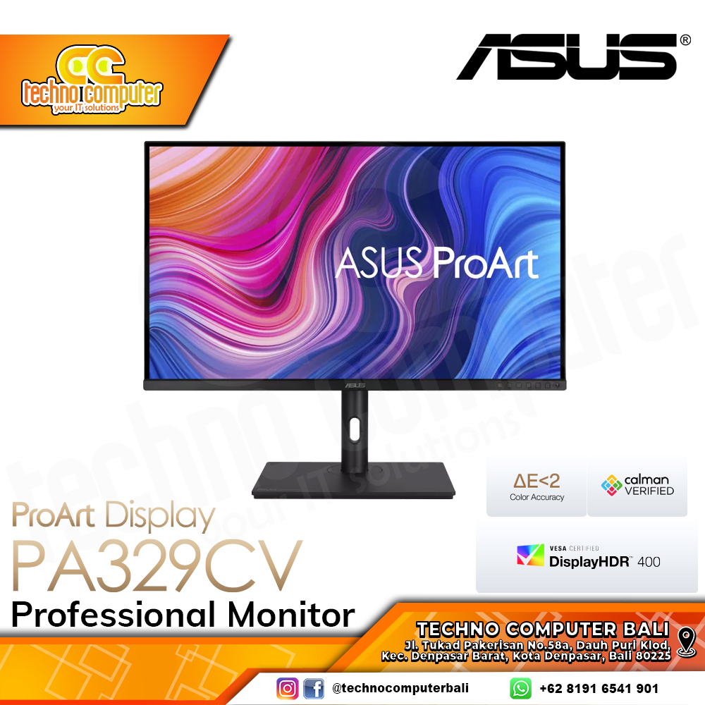 ASUS ProArt PA329CV Professional Monitor - 32 inch, 4K UHD (3840 x 2160), IPS, 100% sRGB