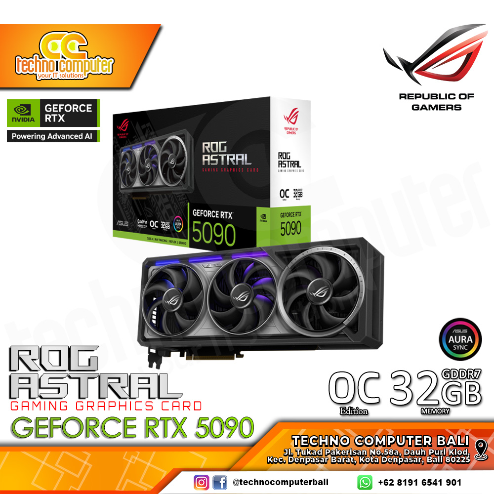ASUS ROG ASTRAL NVIDIA GeForce RTX 5090 OC Edition 32GB GDDR7