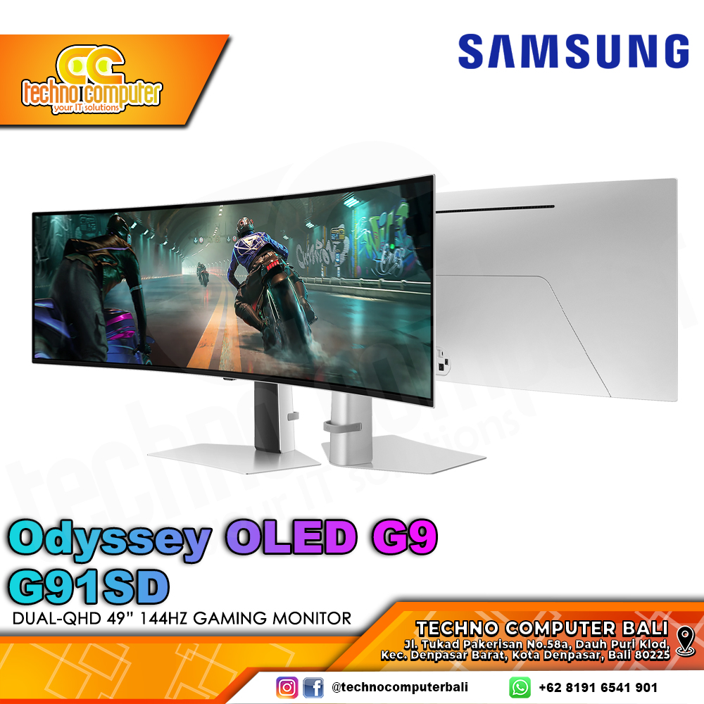 SAMSUNG ODYSSEY OLED G9 G91SD Curved Gaming Monitor - 49 inch, Dual QHD (5120 x 1440), OLED, 144Hz, 