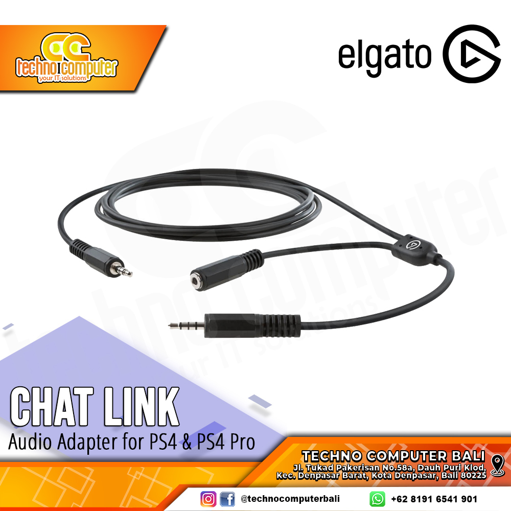 ELGATO CHAT LINK CABLE Audio Adapter for PS4 & PS4 Pro