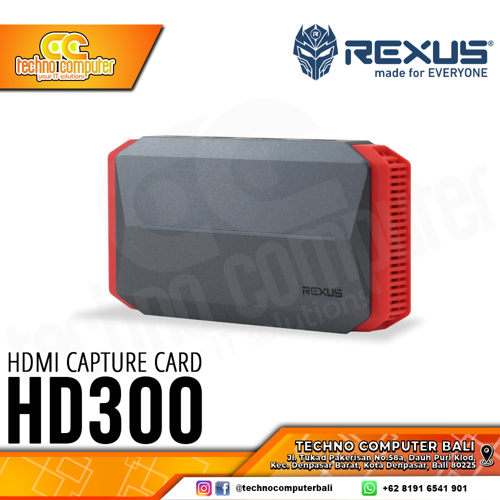 REXUS HD300 HDMI Video Game Capture Card 4K 1080P 60Hz