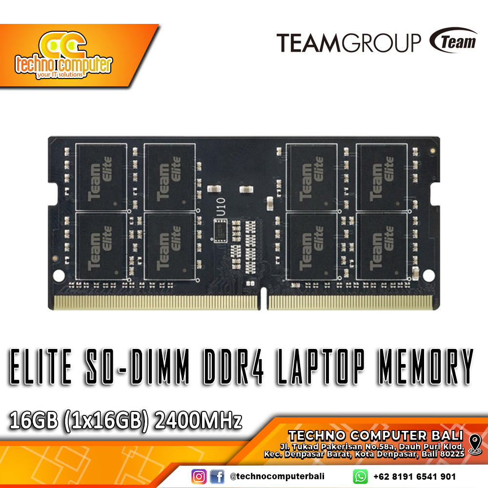 SODIMM DDR4 TEAM ELITE 16GB (1x16GB) Single 2400Mhz