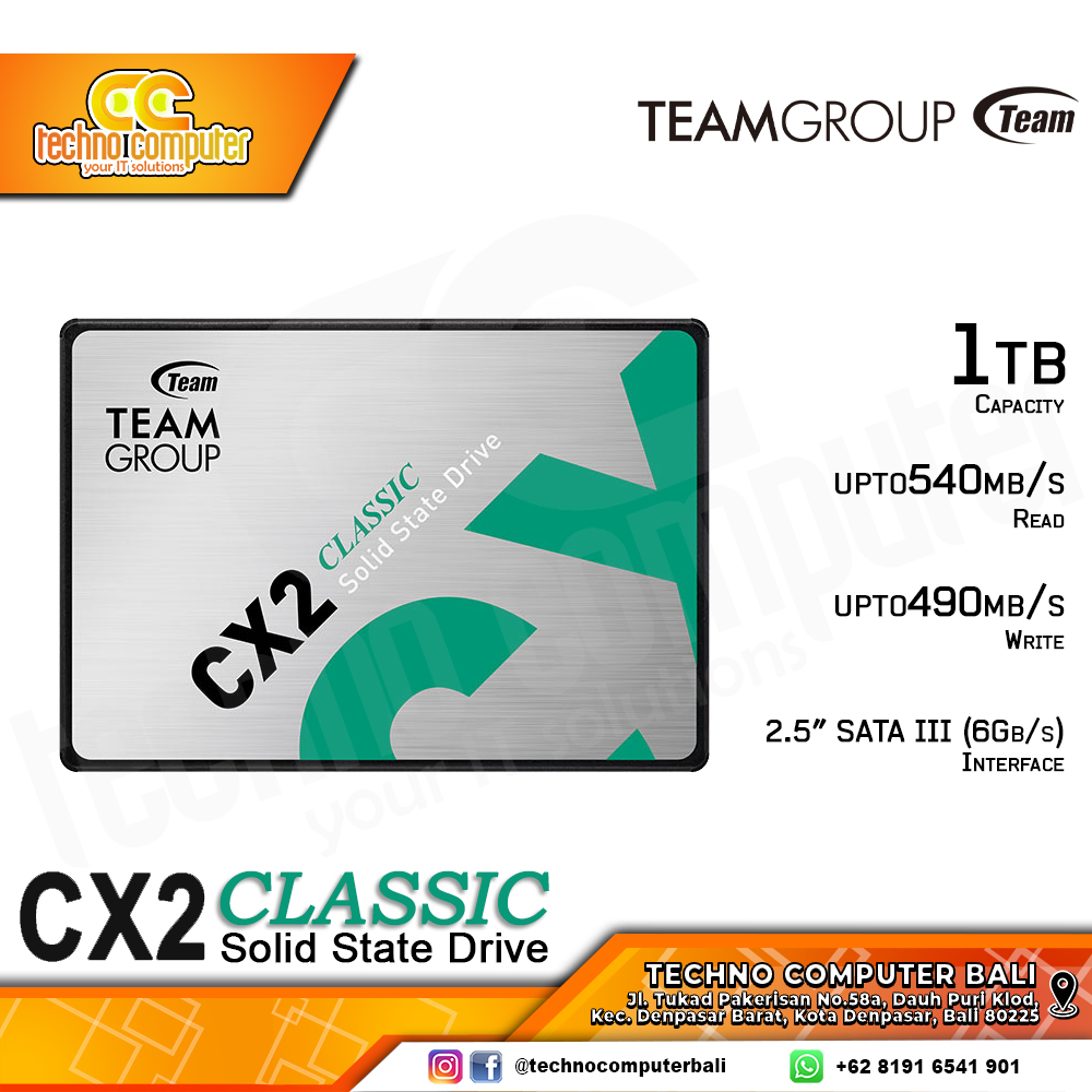 SSD TEAM CX2 CLASSIC SATA III 2.5 inch - 1TB
