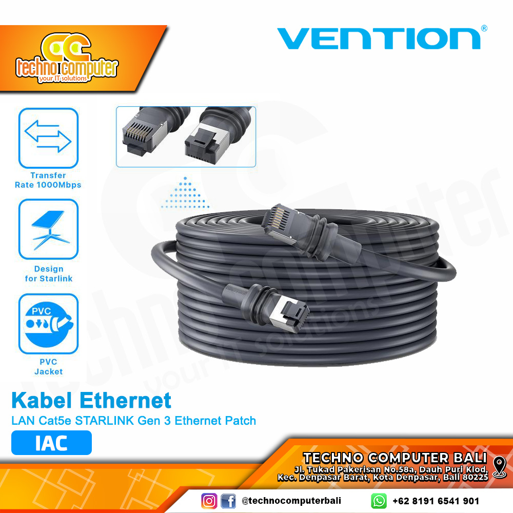 VENTION KABEL LAN Cat5e STARLINK Gen 3 Ethernet Patch - IAC 15M