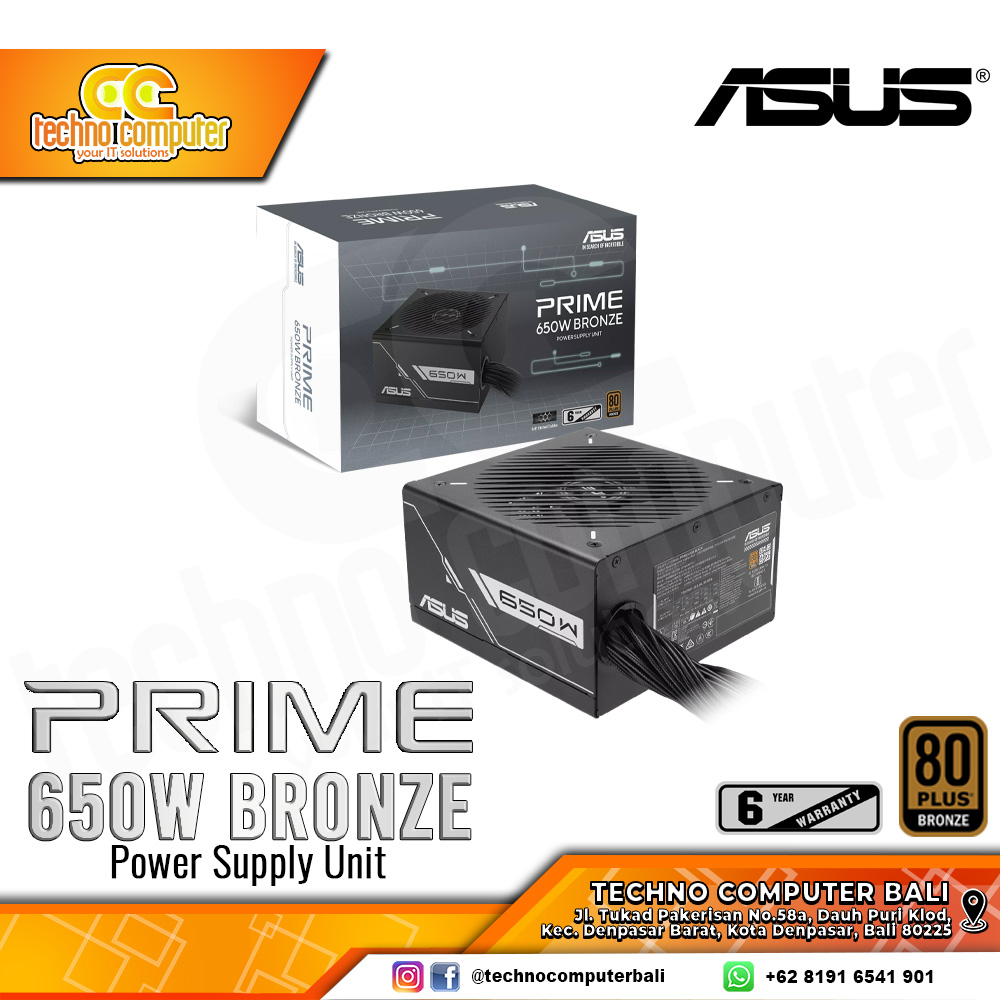 ASUS PRIME 650B 650W 80+ Bronze - Non Modular