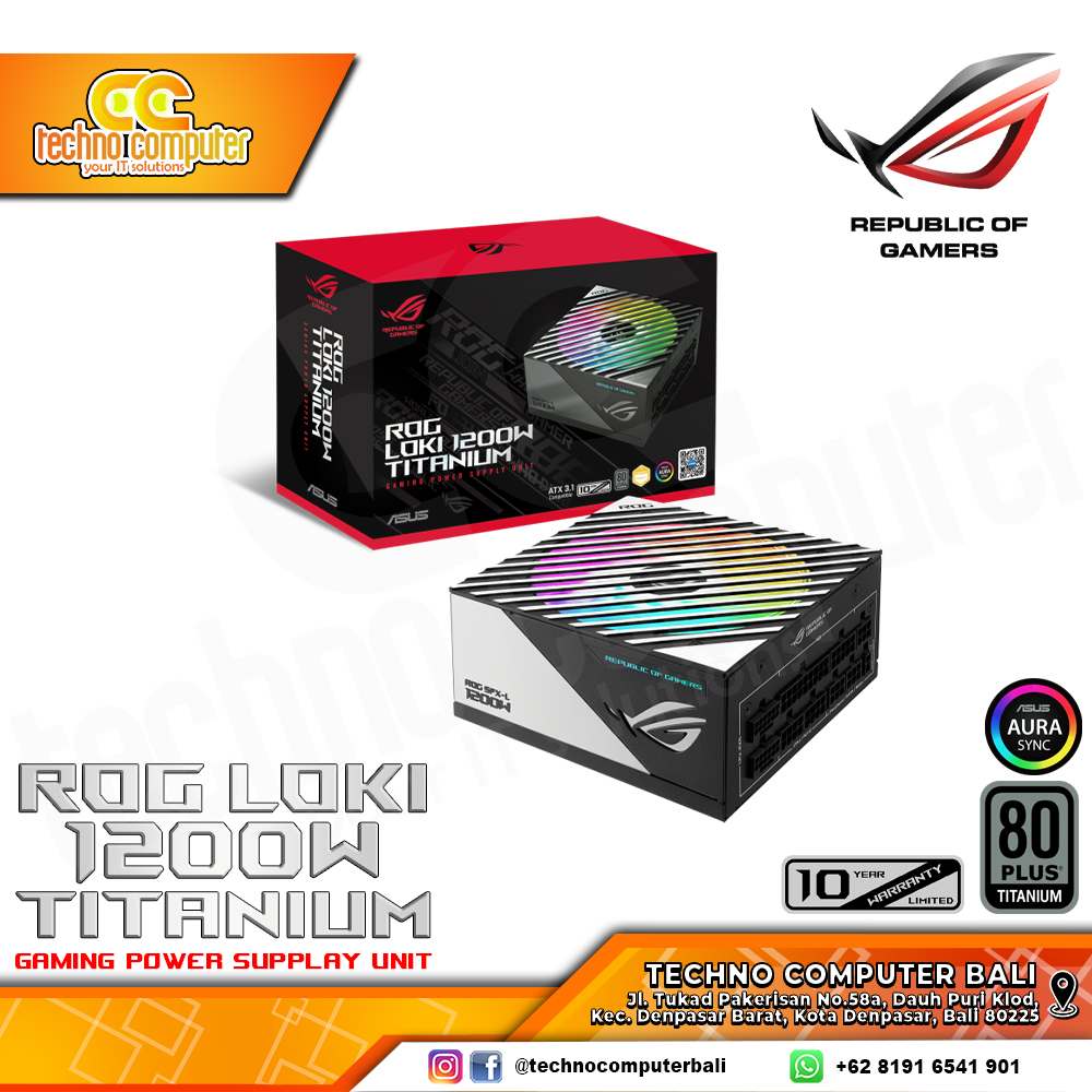 ASUS ROG LOKI-1200T SFX-L 1200W 80+ Titanium Black - Full Modular