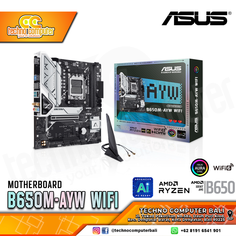 ASUS B650M-AYW WIFI - mATX, AM5, B650, DDR5