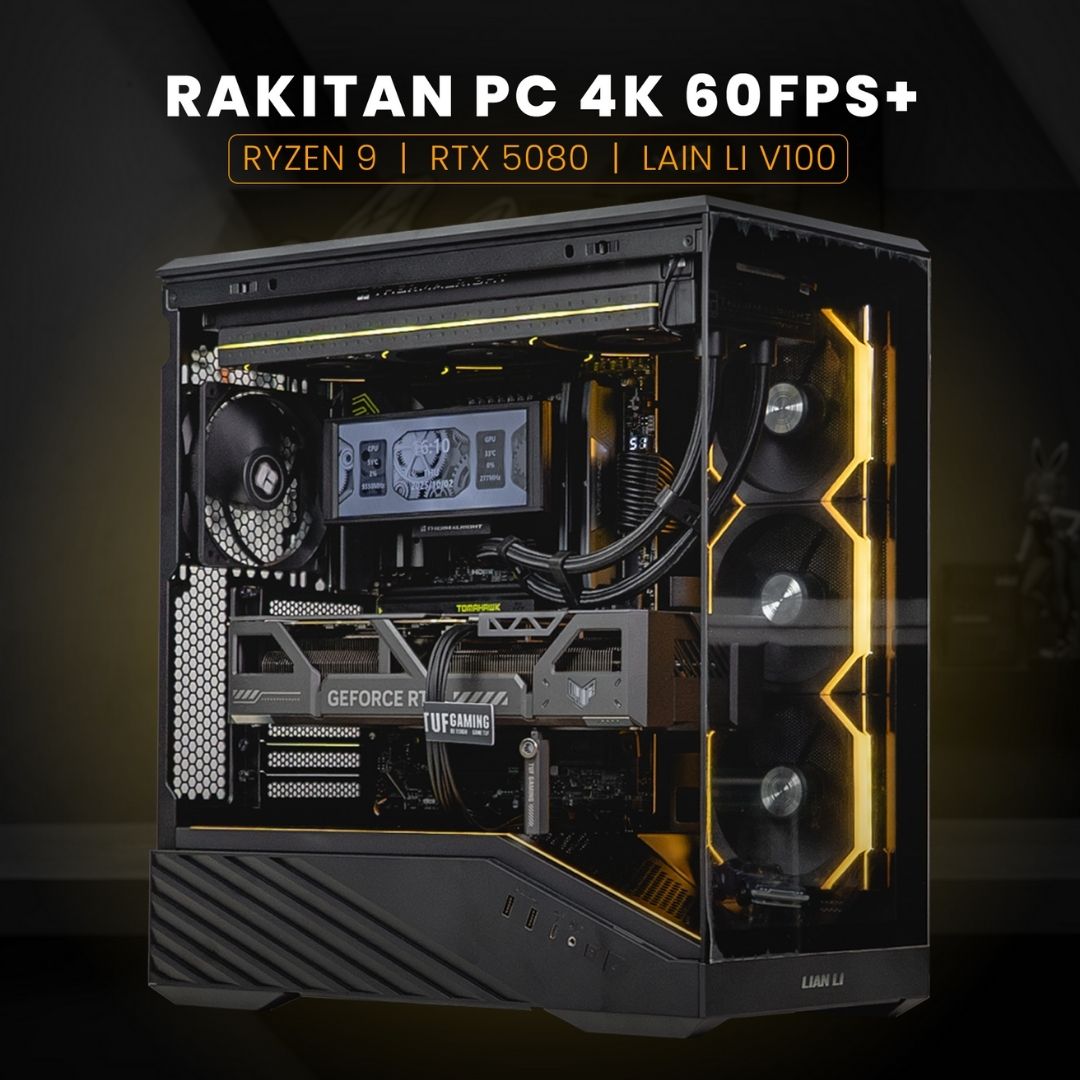 PC GAMING & MULTIMEDIA / RYZEN 9 9950X3D / ASUS TUF RTX 5080 / CASING LIAN LI VECTOR V100 Black