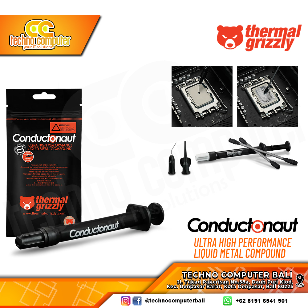 PASTA PROSESOR THERMAL GRIZZLY Conductonaut Liquid Metal - 1gr