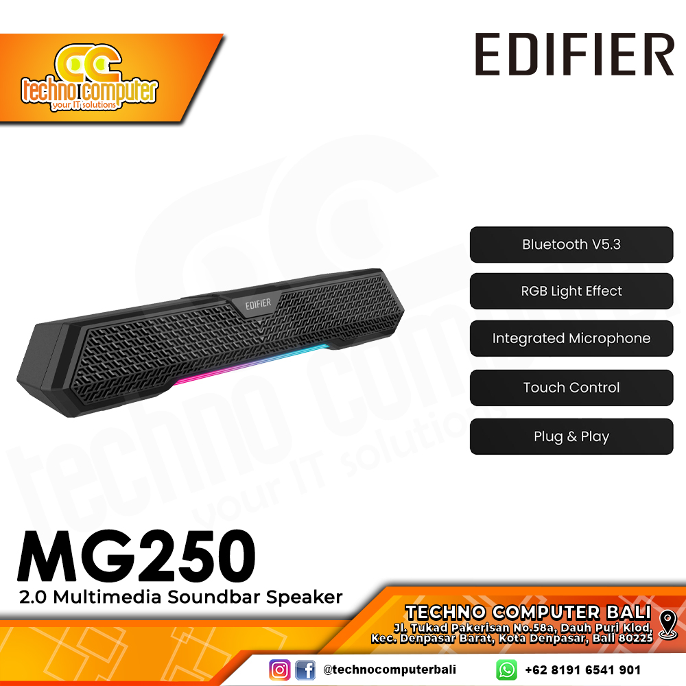 SPEAKER EDIFIER MG250 2.0 Multimedia SoundBar Speaker