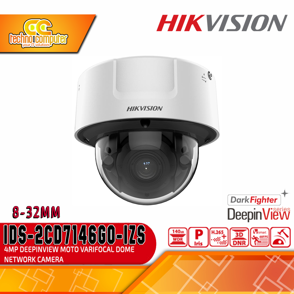 HIKVISION iDS-2CD7146G0-IZS 4MP (2.8-12mm) (D) (HEP) (SE) INDOOR DeepinView Dome Network Camera CCTV