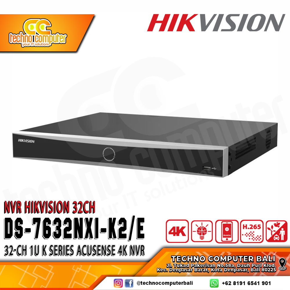 NVR HIKVISION 32CH DS-7632NXI-K2(E)